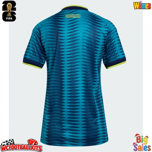 Colombia Replica Away Stadium Shirt for Women World Cup 2026 Short Sleeve